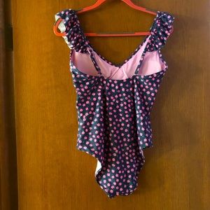 Aerie One-Piece Floral Wrap Swimsuit